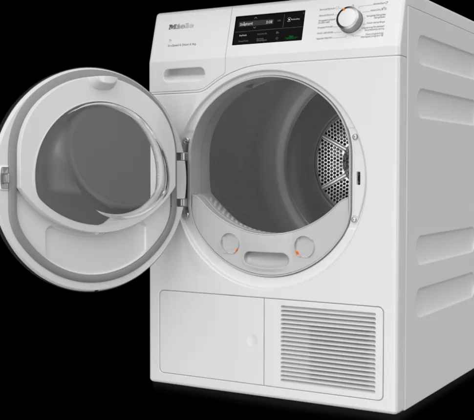 Miele Tørretumblere<Tcl790Wp Ecospeed&Steam&9Kg Lotushvid